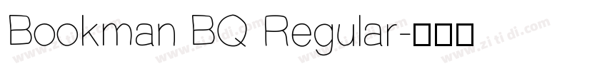 Bookman BQ Regular字体转换